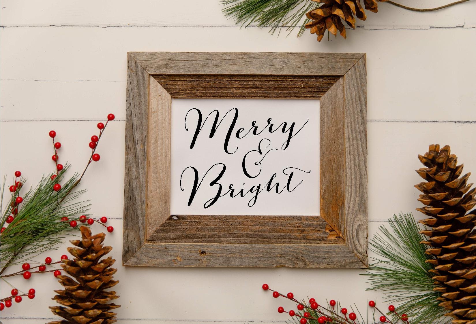 DIGITAL DOWNLOAD! Merry and Bright The Peddler's Shed digital download design printable