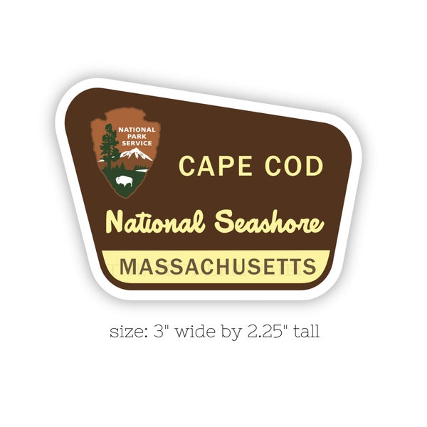 CAPE COD National Seashore sticker | laptop decal, water bottle thermos sticker, tumbler sticker, hydro flask sticker, Massachusetts, MA