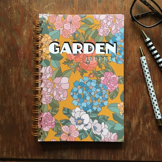 GARDEN PLANNER Journal | 5.5" x 8.5" | perfect gardener's companion | soft cover spiral notebook | plan out your garden and plant schedule