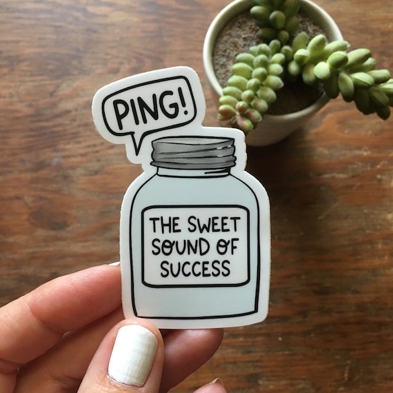 PING canning vinyl sticker | water bottle sticker, thermos sticker, laptop sticker, funny sticker, homestead sticker | size: 2" x 3"