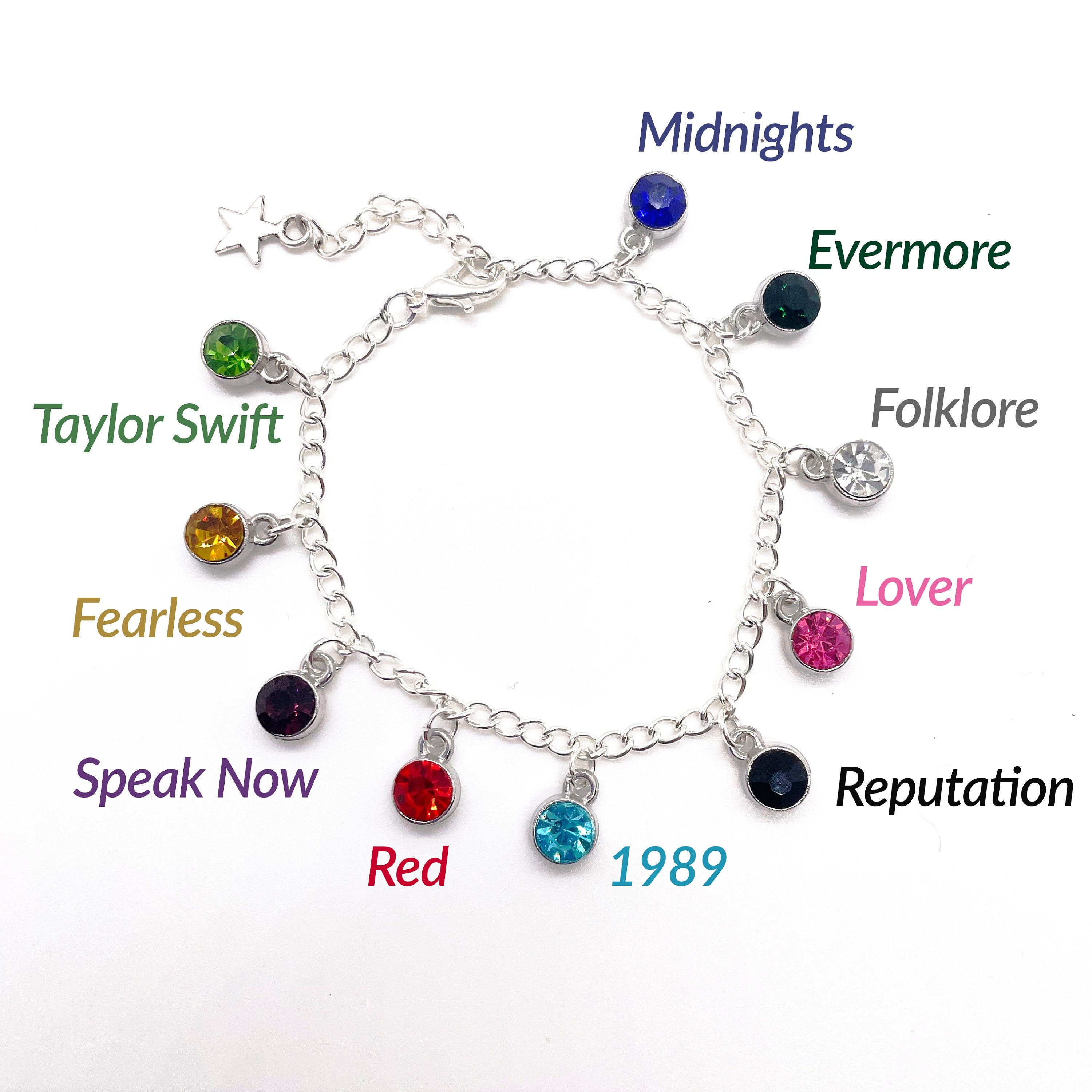 Taylor Swift Eras Charm Bracelet - New