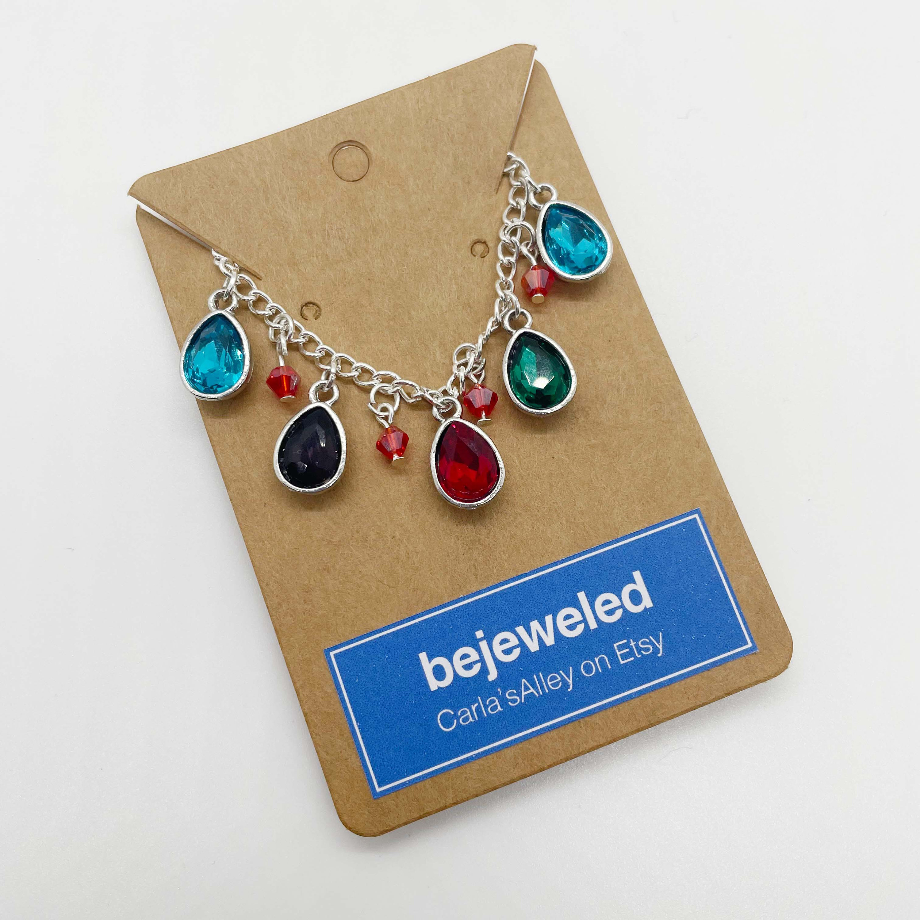 Bejeweled Adjustable Necklace Midnights Rhinestone Chain
