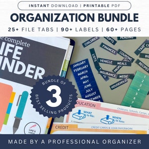 Paper Organization Bundle | File System Bundle | Paper Management System Pack | Life’s Lists