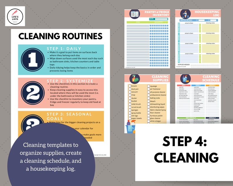 The Life &amp; Home Decluttering Workbook Decluttering Planner - Etsy