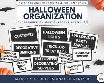 Holiday Decoration Storage Labels Pack | Printable Organizing (Instant Download)