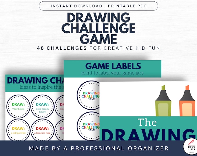 Kids Activities For Art Lovers | Drawing Challenges | Printable Activities For Kids | Games For Family | Life's Lists