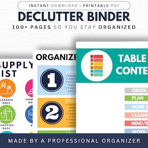 The Life & Home Decluttering Workbook | Decluttering Planner | Home Organization Planner | Printable | Spring Cleaning 2023 | Life's Lists