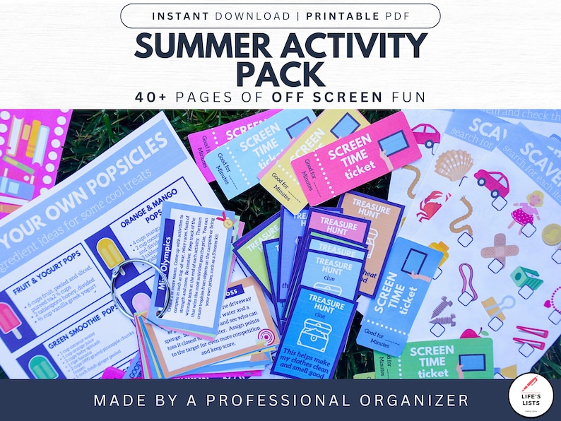 Summer Activity Bundle | Kids Printable Games, Scavenger Hunts (PDF) - Etsy