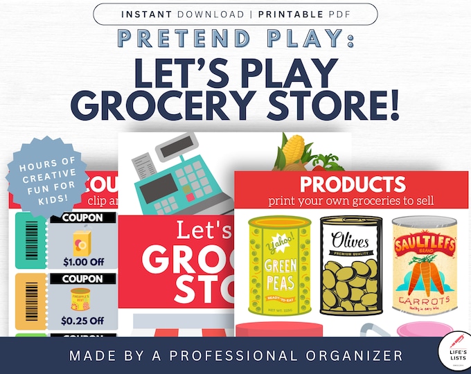Let's Play Grocery Store Printable Game
