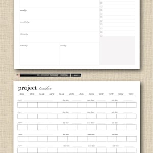 Productivity Planner Pages Half Page/a5 Printable Pack - Etsy