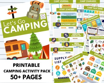 Life's Lists Let's Go Camping Activity Pack - Printable Camping Activities
