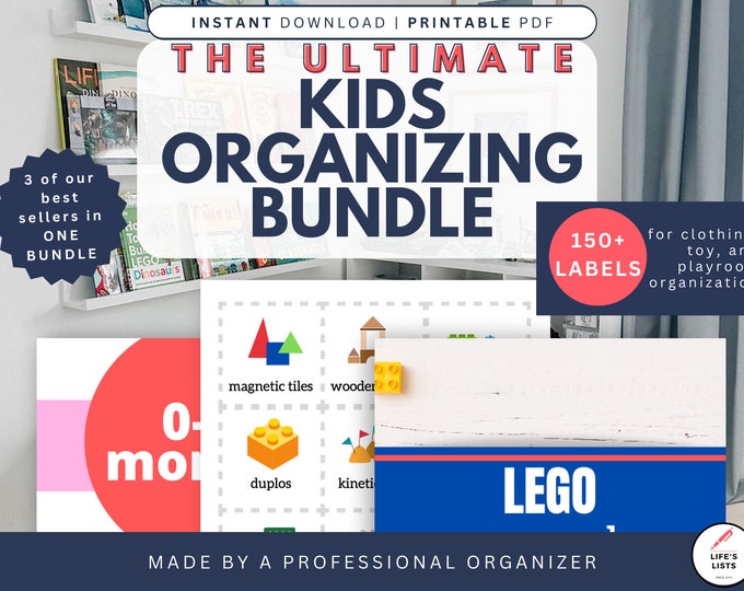 The Ultimate Kids Labeling Pack & Organization Systems