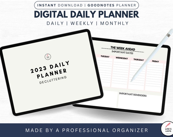 Digital Planner for iPad Planner, Goodnotes,  & Notability | Life's Lists