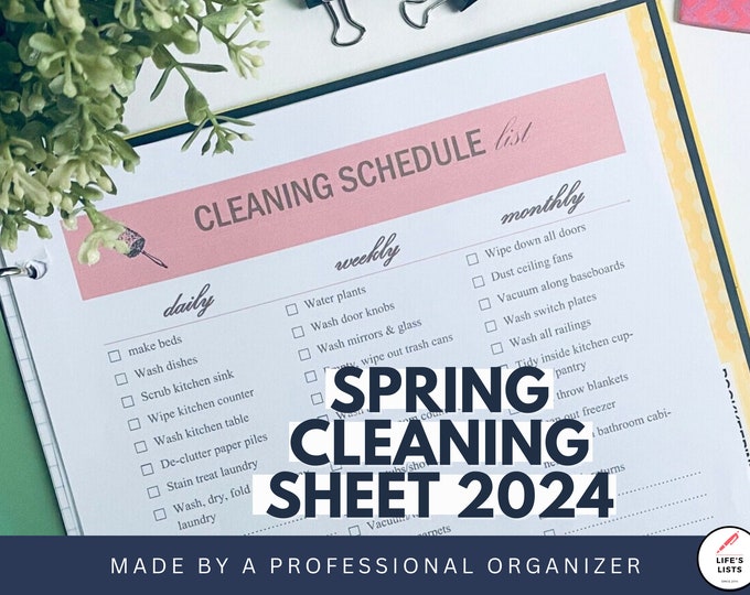 Cleaning Schedule List