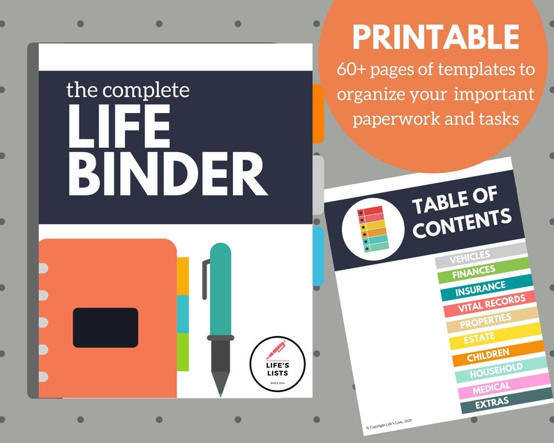 life-binder-printables