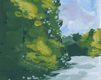 Lake Martin Art Print | Alabama Lake Giclee Painting