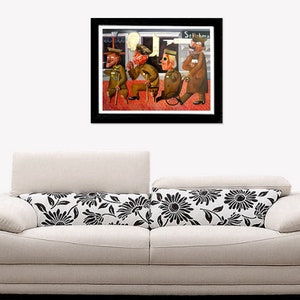 Vintage art, War paintings, Military art, Soldiers FINE ART PRINT paintings Otto Dix, wall art, home decor, vintage art prints, art posters image 3