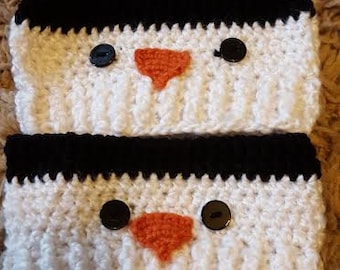Crochet Snowman Boot Cuff pattern