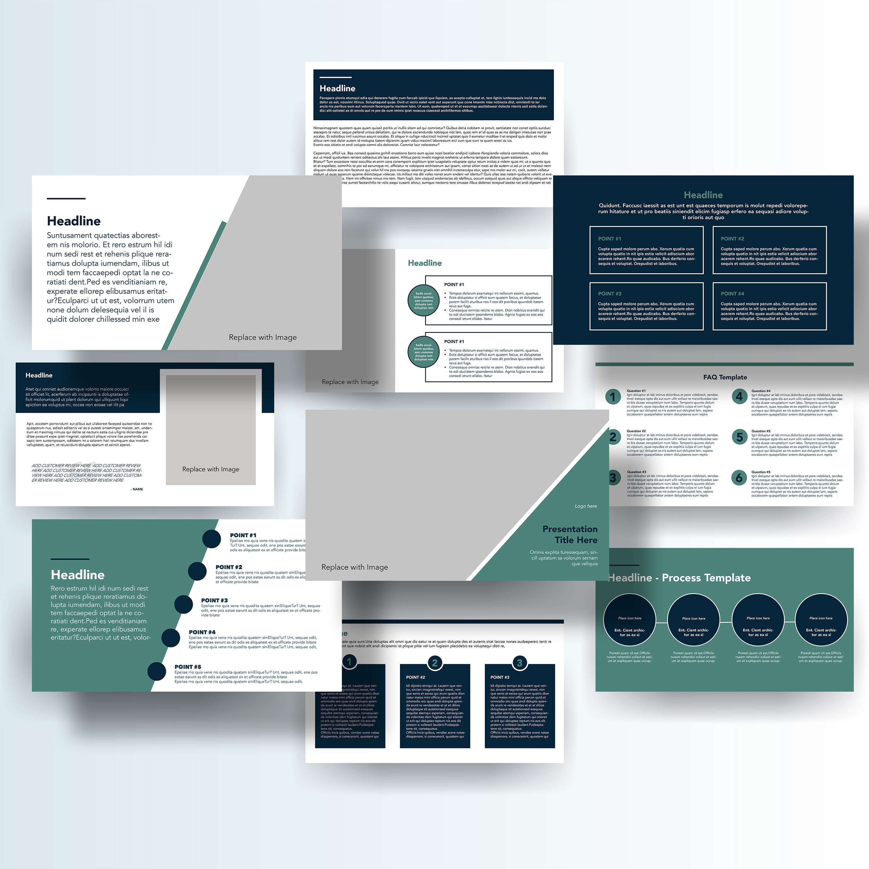 EDITABLE Minimal Presentation Slide Deck | Indesign | Powerpoint ...