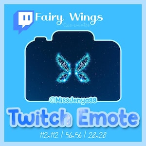Starry Night Fairy Wings - Twitch Streamer and/or Discord Emotes *Non Animated*
