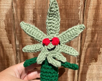 420 Dude Amigurumi (small) ~7”, handmade crochet