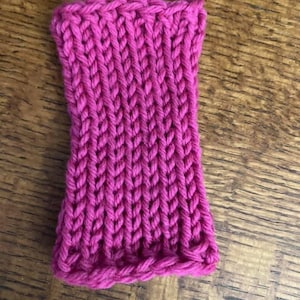Willie warmer sweater sleeve, soft acrylic yarn, custom orders welcome, handmade knit