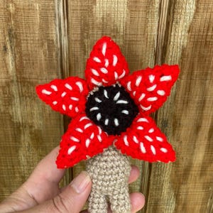 Demogorgon ~5”, handmade crochet Amigurumi, custom orders welcome