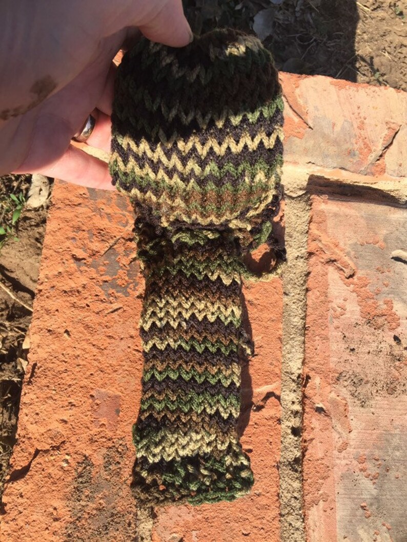 Willie Warmer Camouflage Handmade Knit Etsy