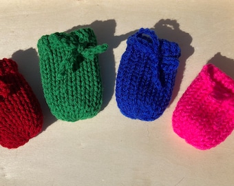 Handmade Knit Willie Warmer: Soft Acrylic Yarn Sweater Sleeve