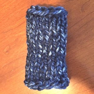 Chunky Willy warmer sweater sleeve, Open tip, custom orders welcome, handmade knit