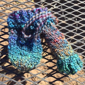 Willie warmer, custom sizes welcome, colorful Merino wool, open or closed tip, handmade knit