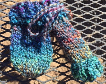 Willie warmer, custom sizes welcome, colorful Merino wool, open or closed tip, handmade knit