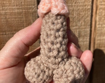 Peen mini 2-3” or 6” prop, custom orders welcome, handmade crochet