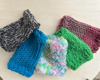 Mystery Pack of 5 Knit Willie Warmers: Handmade Sweater Sleeves