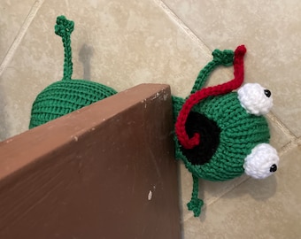 Frog door stopper, finished product, handmade