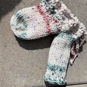 Willie warmer, open tip, ~6”, custom orders welcome, handmade knit