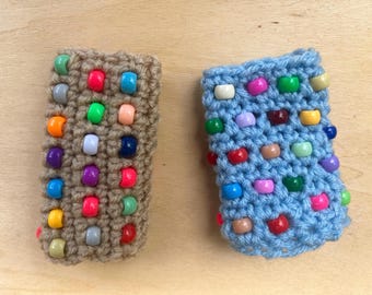 Beaded Willy warmer sweater sleeve, Open tip, custom orders welcome, handmade knit