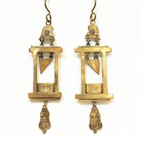 Guillotine Earrings - Historical Reproduction