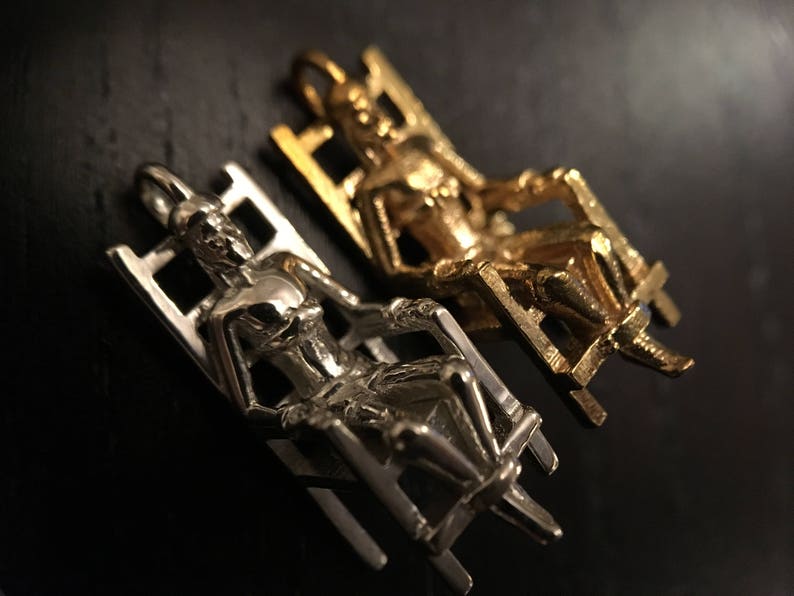 Electric Chair Jesus Necklace Etsy