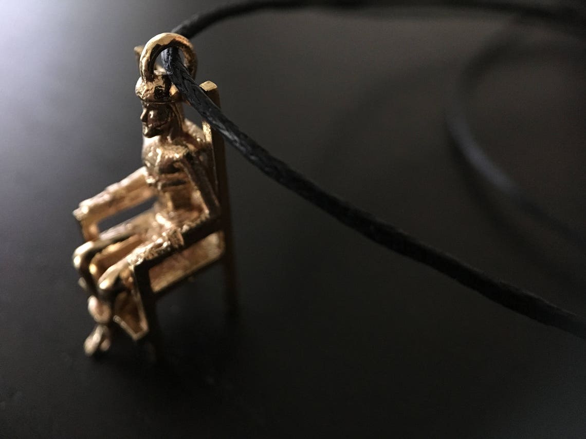 Electric Chair Jesus Necklace Etsy