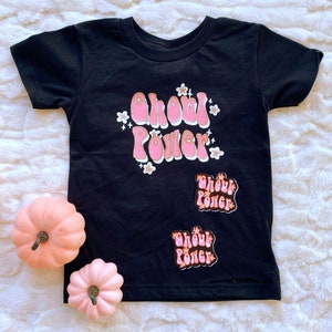 Ghoul Power Kid Tee // Pastel Halloween // Girl Power // Pink Spooky Shirt