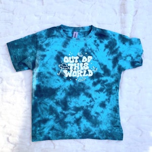 Out of This World Shirt // Tie Dye Tee // Sibling Shirts // Aliens and UFOs