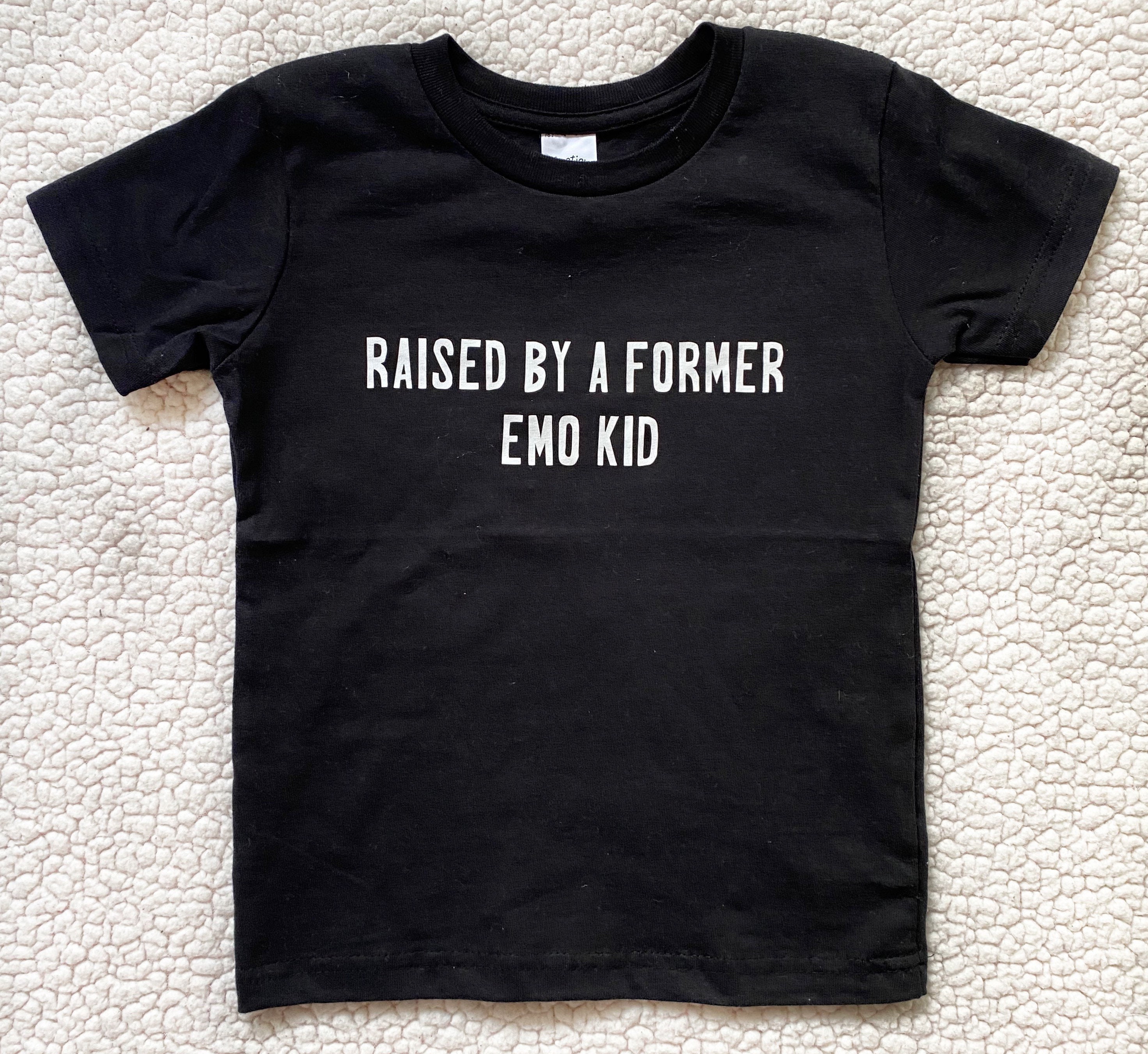 Raised By A Former Emo Kid Tee Emo Kid Tee Goth Toddler Etsy Raised By A Former Emo Kid Tee Emo Kid Tee Goth Toddler Etsy