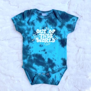 Out of This World Bodysuit // Tie Dye Bodysuit // Sibling Shirts // Aliens and UFOs