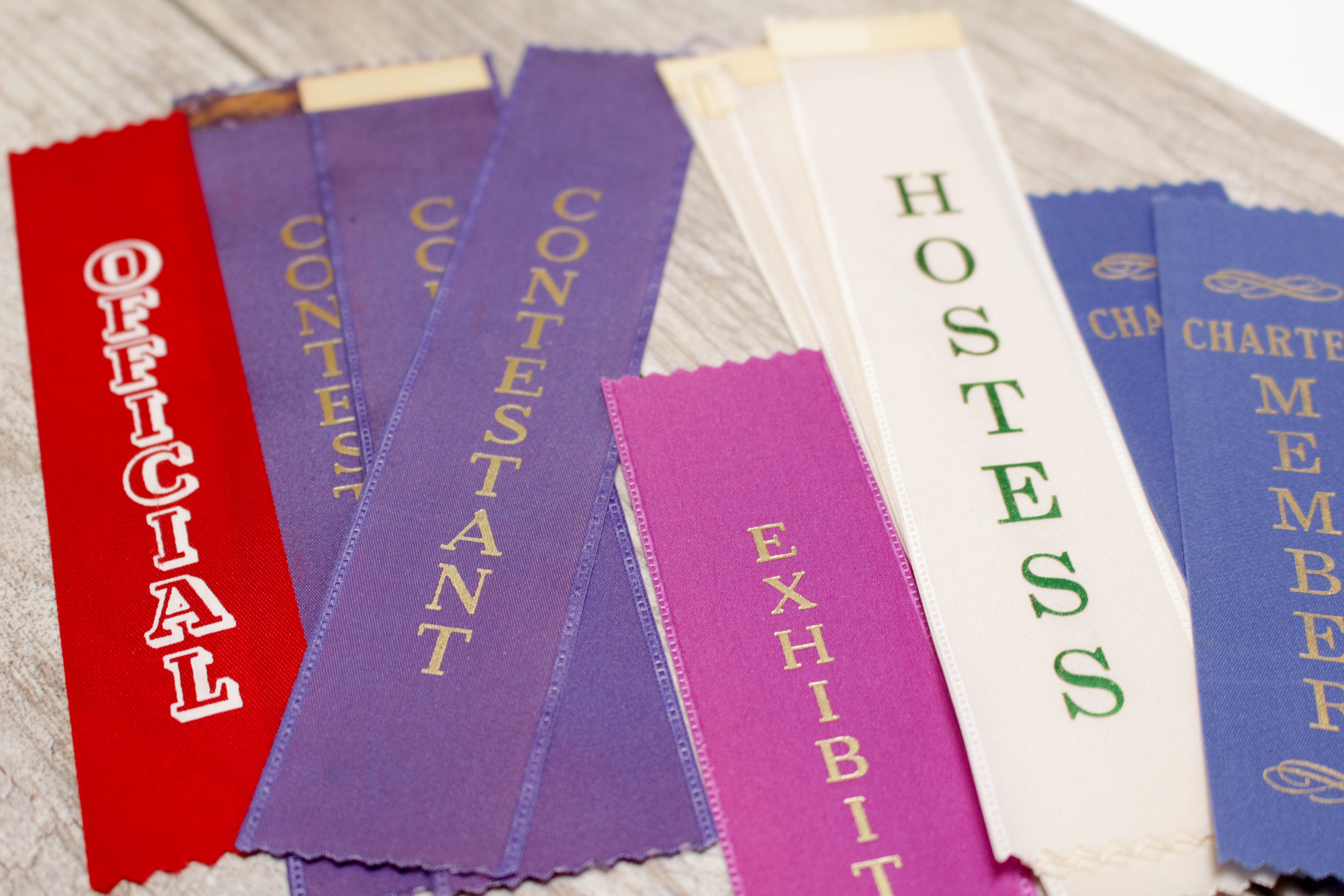 10x Vintage Award Ribbons Contestant Hostess Exhibitor Member Etsy