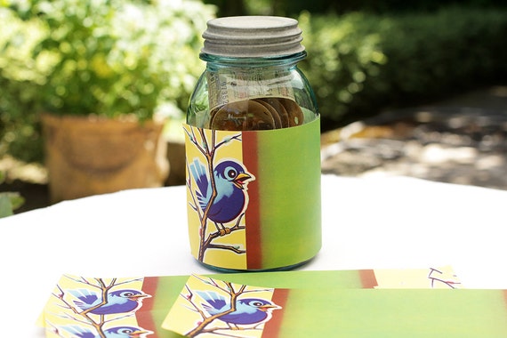 5 x vintage canning jar labels crafts custom wine labels paper etsy