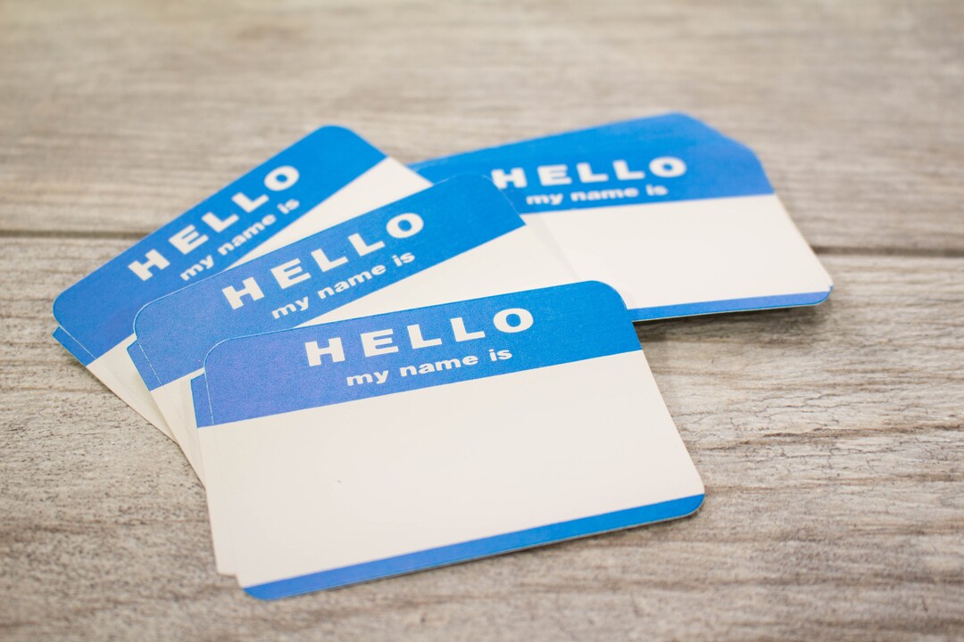 Vintage Hello Tags Dennisons Labels Paper Name Tags Sticker Etsy