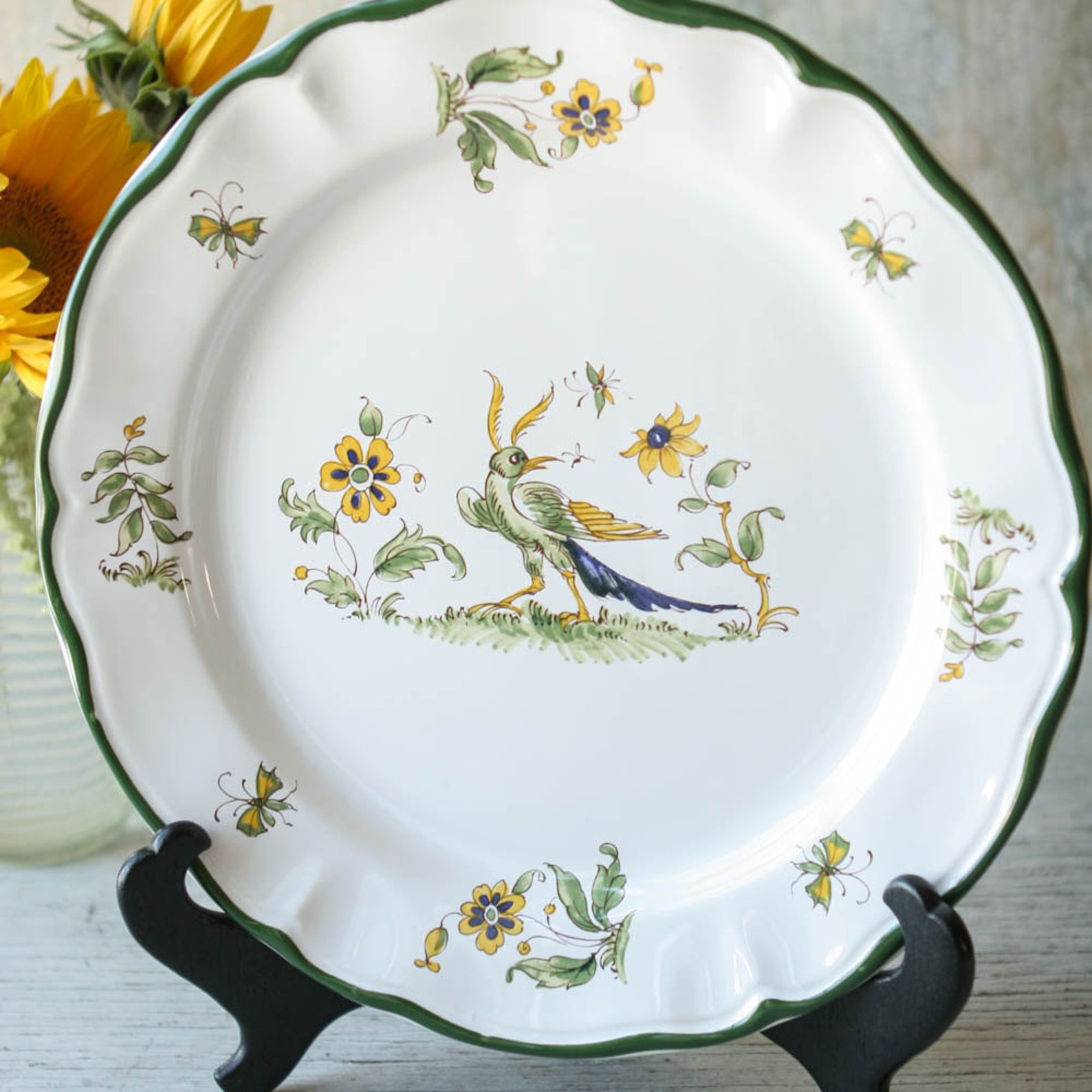 Vintage Varages Vieux Provence Dinner Plate Hand painted Etsy