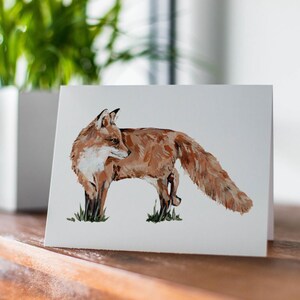 Fox Greeting Card, Woodland Animal Card, Fox Animal Greeting Card, Cute Card Any Occasion, Forest Animal Card