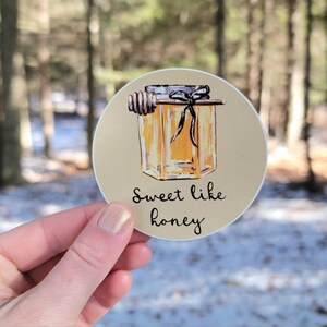 Sweet Like Honey Vinyl Sticker, Rustic Water Bottle Sticker, Beekeeper Laptop Sticker, Vinyl Decal, Honey, Beekeeping, Apiary